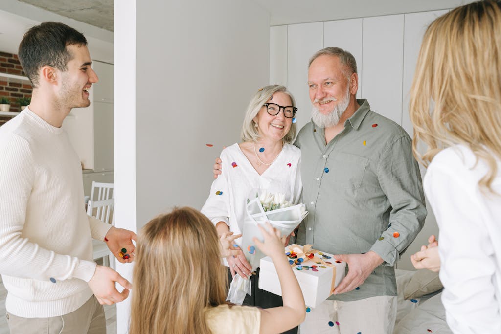 Senior Couple celebrating their reverse mortgage equity options with perth mortgage broker